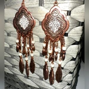 Bohemian Dreamcatcher Dangle Earrings